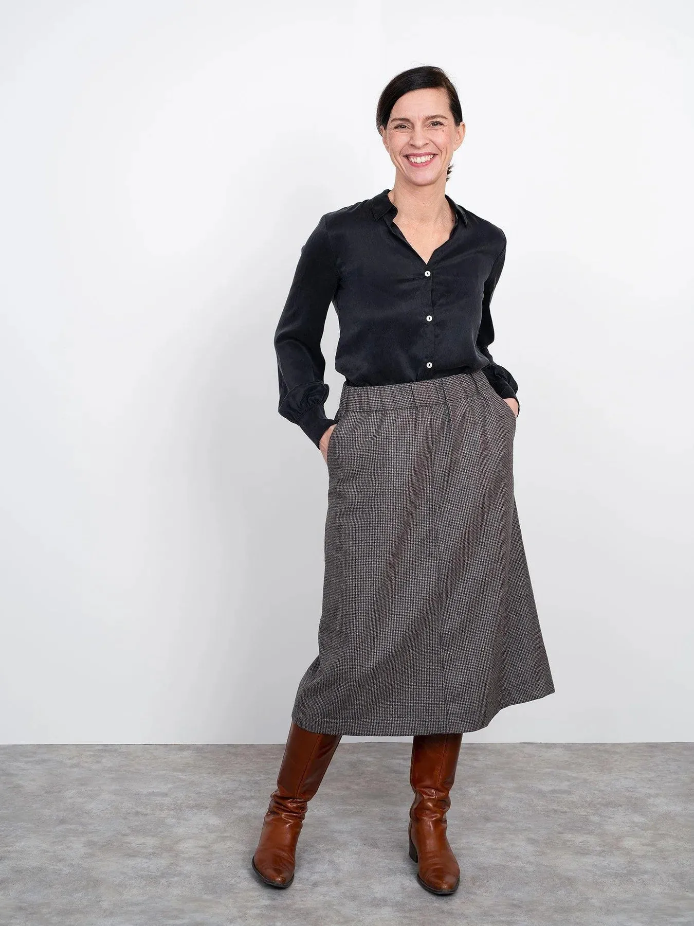 A Line Midi Skirt - Sewing Patterns | The Assembly Line