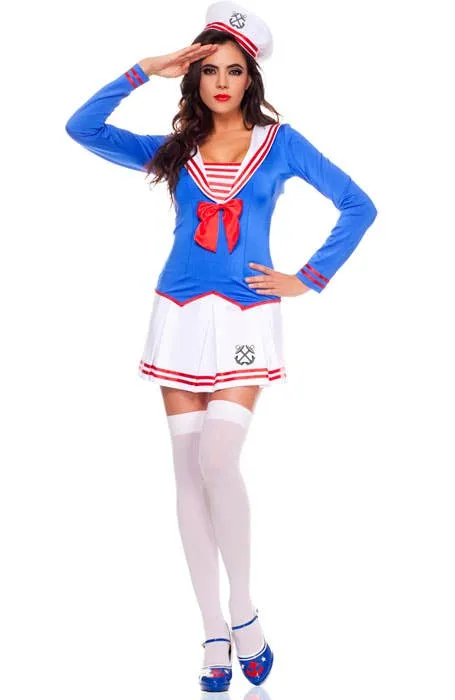 Anchors Away Sexy Womens Sailor Costume