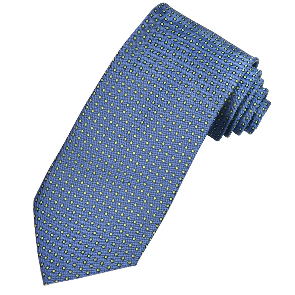 Blue Polka Dot Men's Necktie