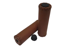 Brown Leather Style Grips Brown