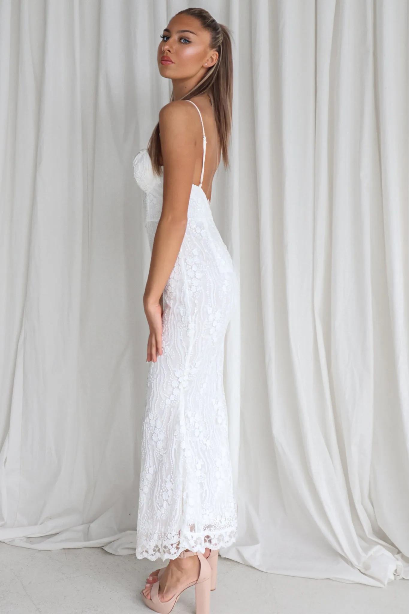 Brynlee Maxi Dress - White