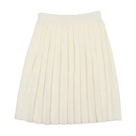 CCB Ivory Knit Pleated Skirt