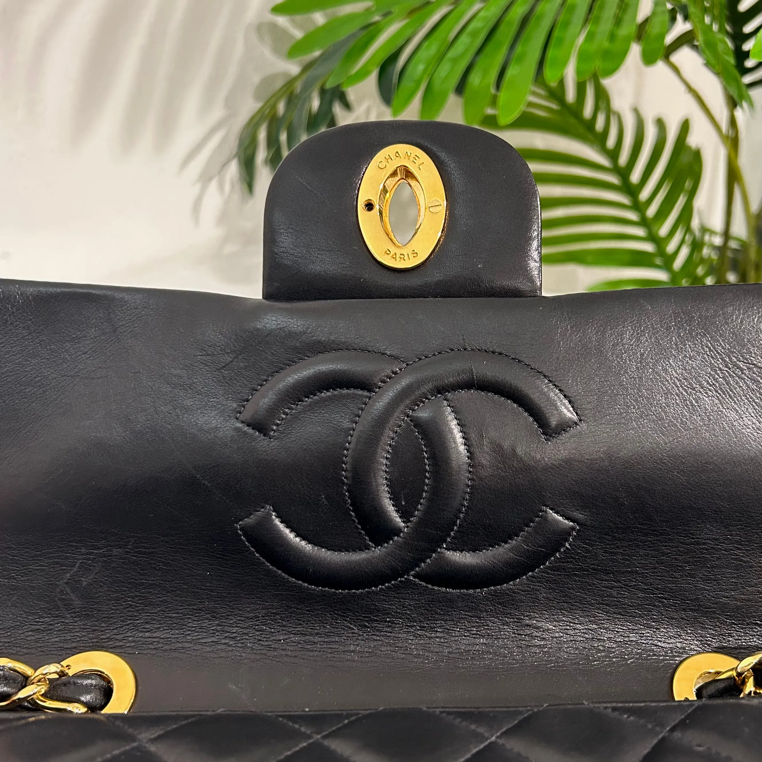 Chanel Vintage Black Maxi Jumbo Flap Bag