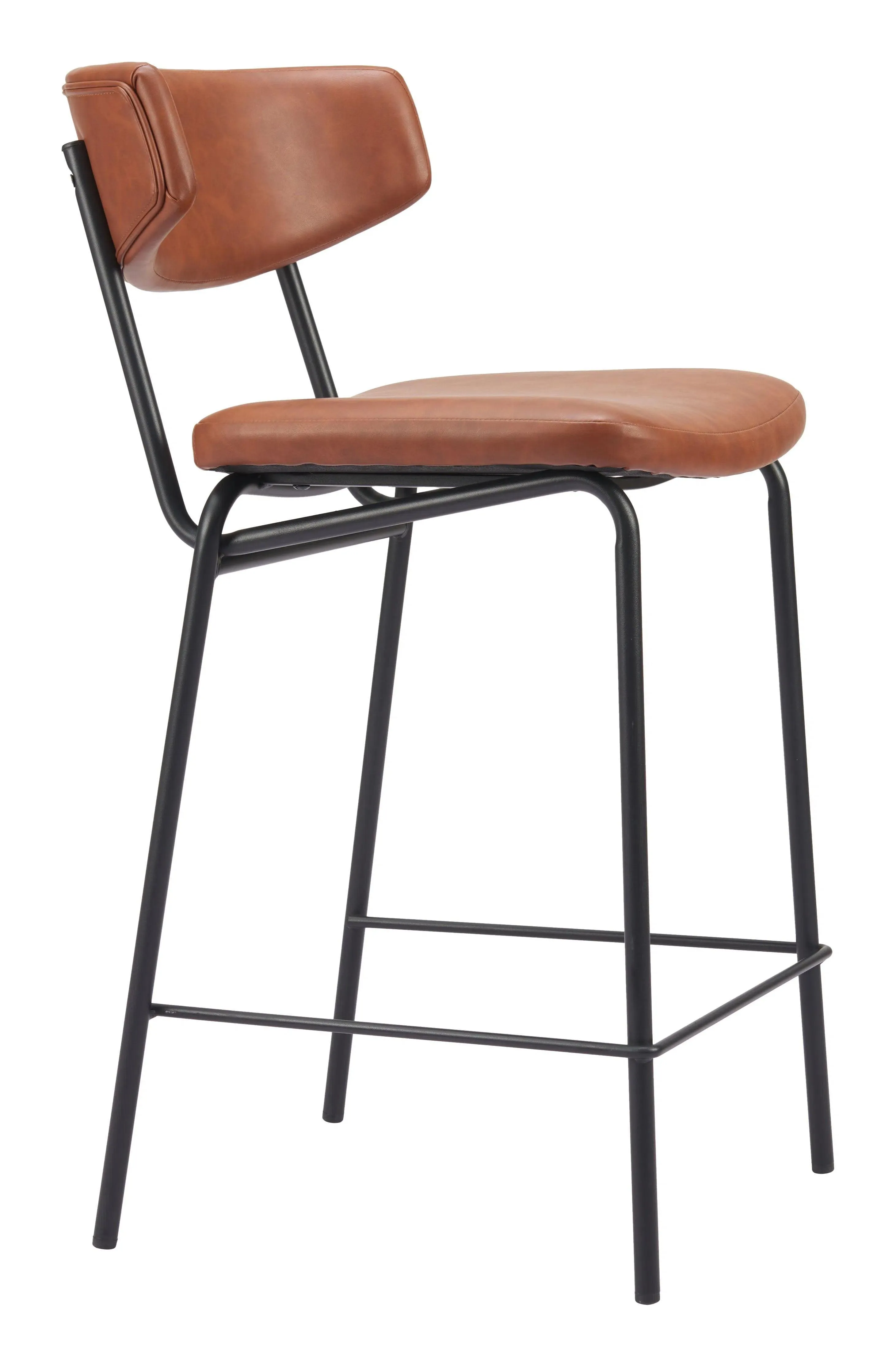 Charon Counter Stool (Set of 2) Vintage Brown