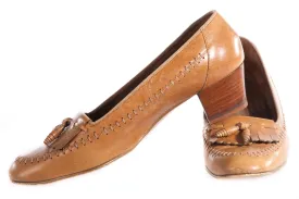 Church's Light Brown Leather Shoes with Fringe and Tassle Detail Size 60C