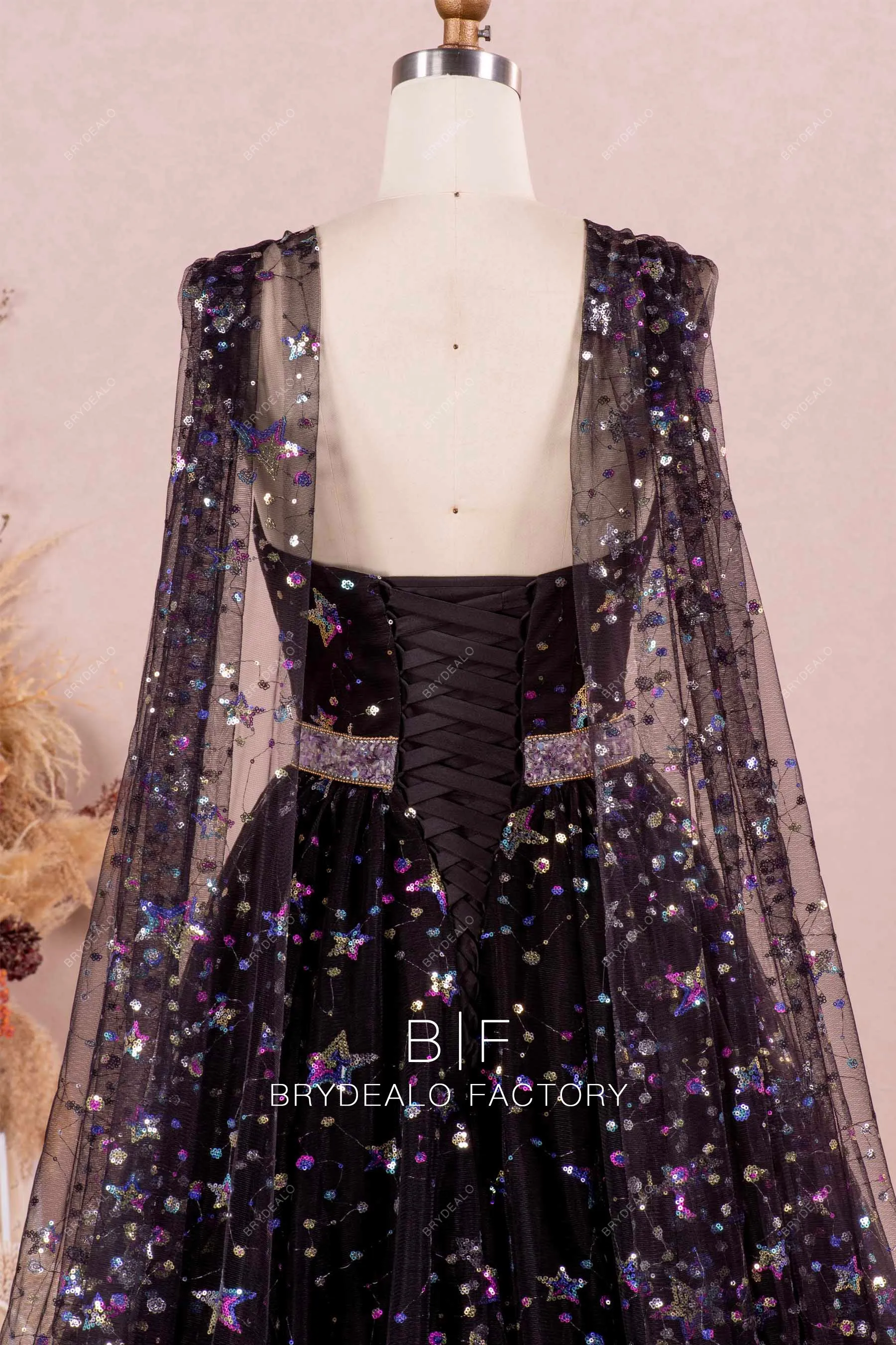 Custom Stars Cape Dress BR20231884