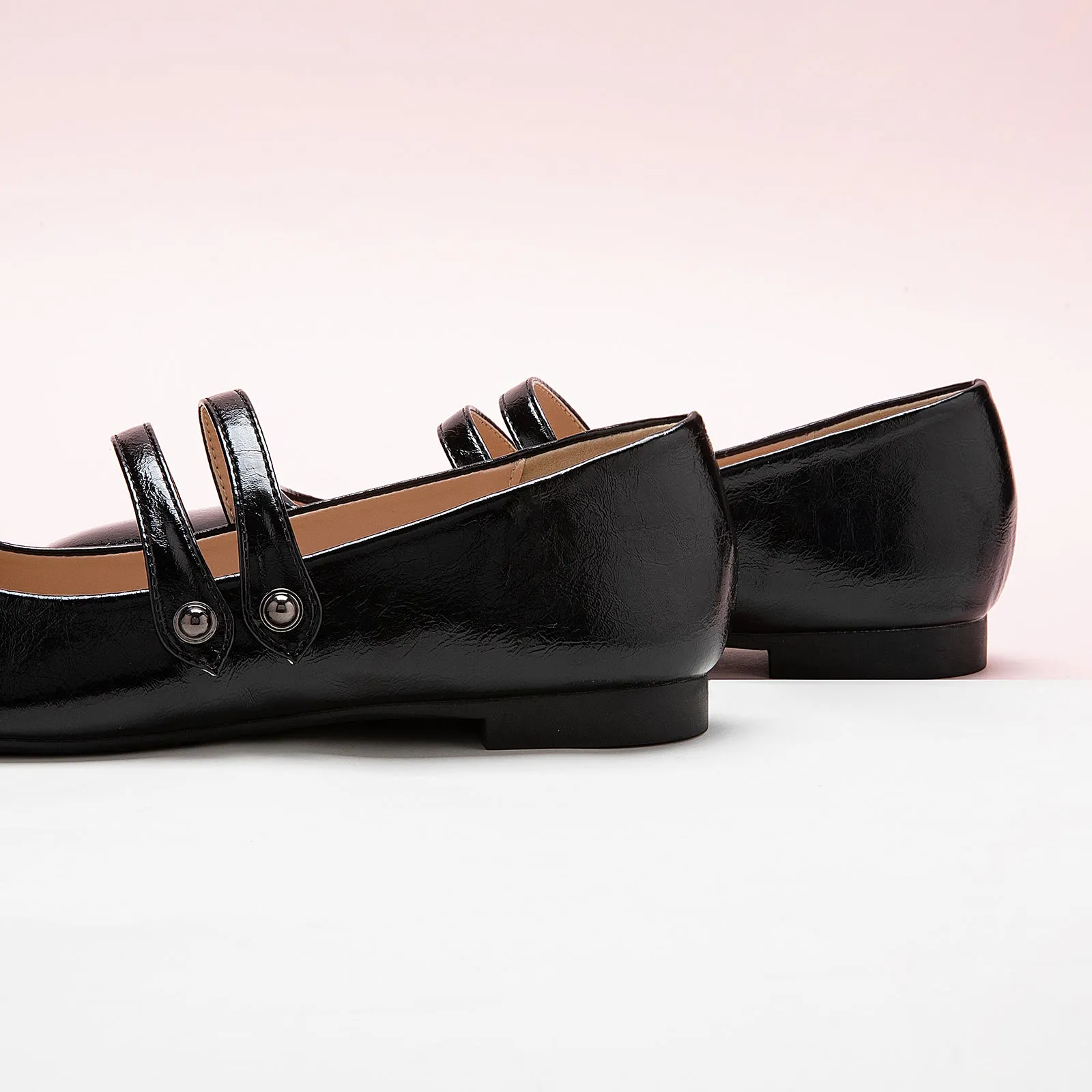 Double-Strap Mary Jane (Clara) Black