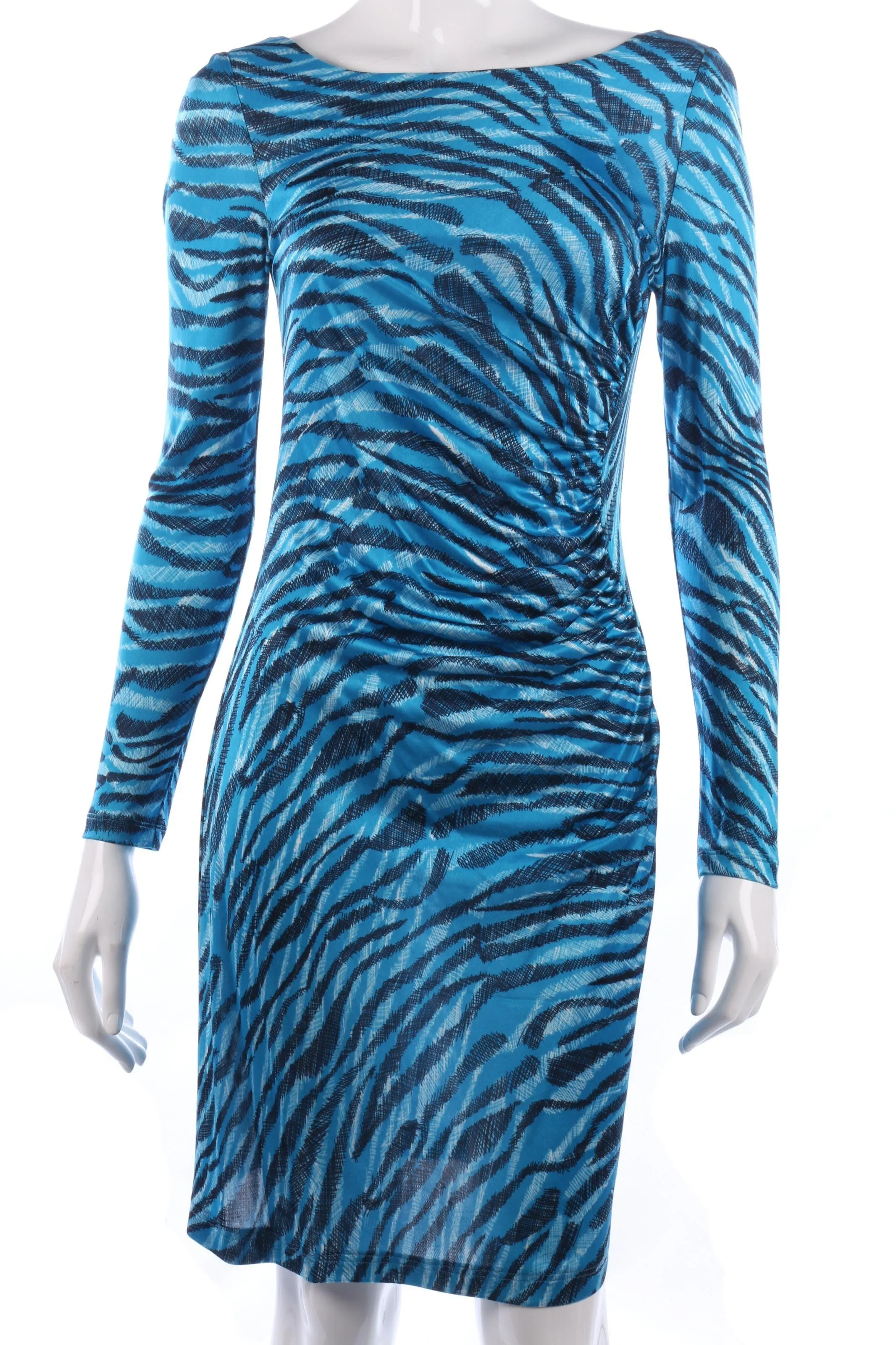 Fabulous L.K.Bennett Blue Animal Print Dress Size 10