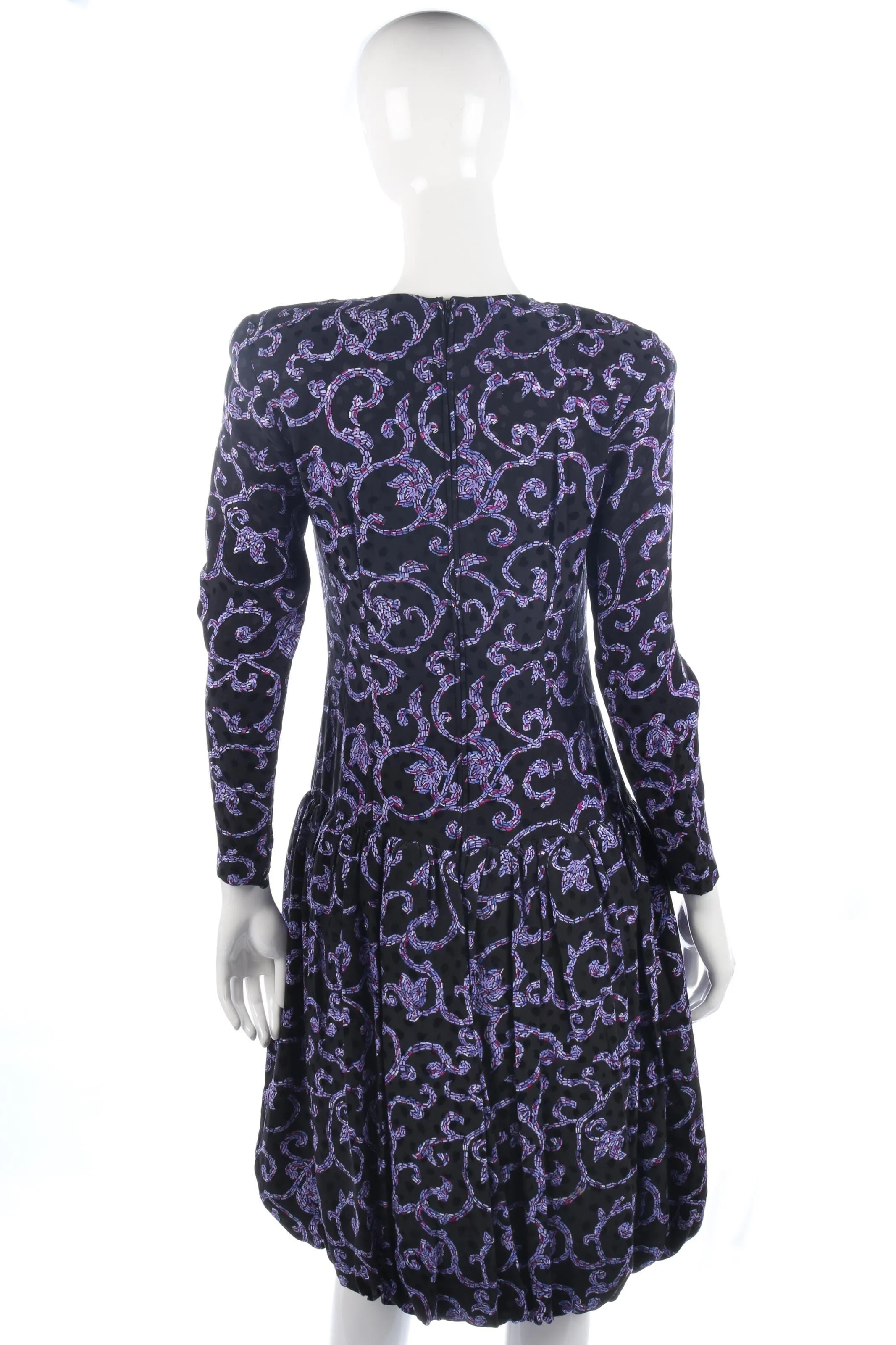 Fabulous vintage  Maggy London 1980's silk dress size S