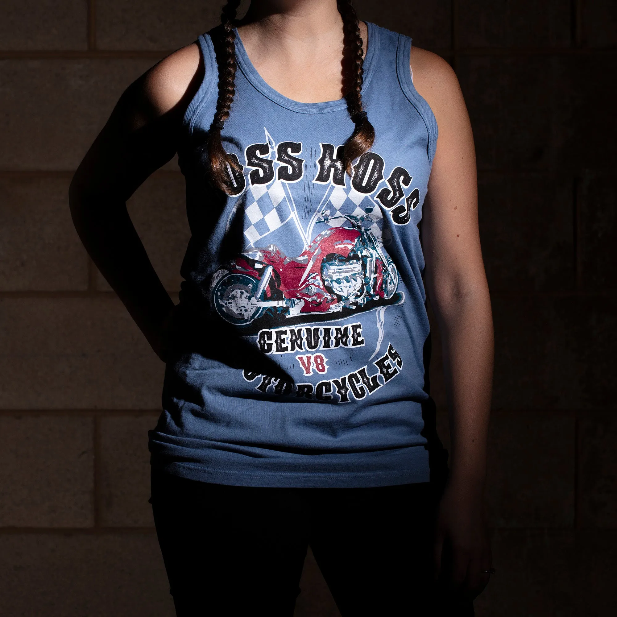 Genuine V8 Machines Tank Top Blue