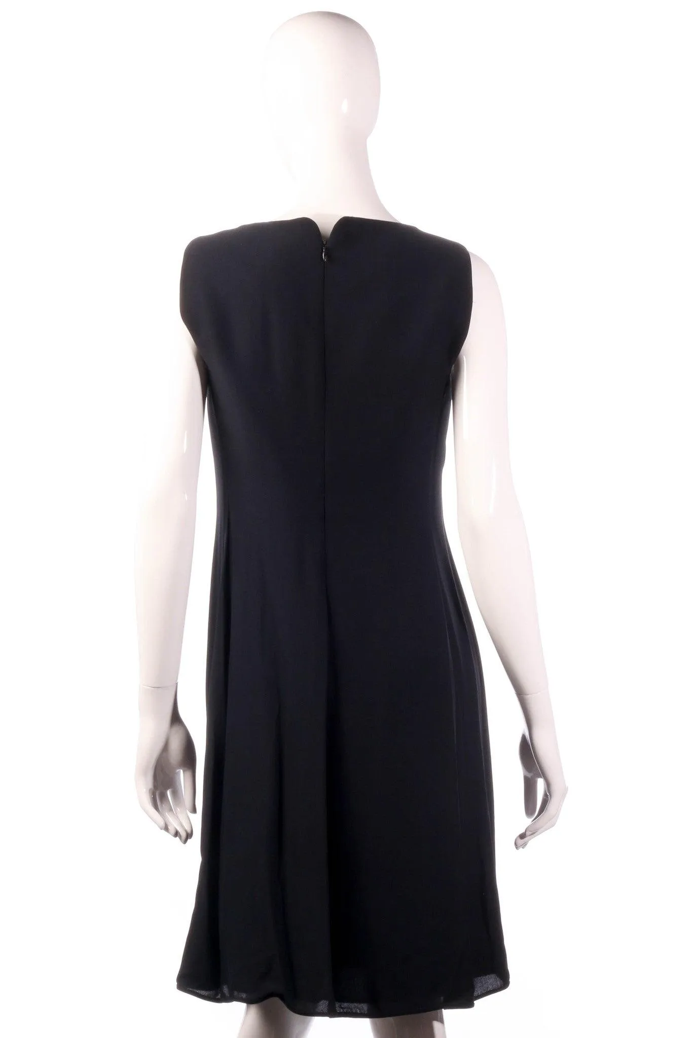 Gianni Versace Couture Silk Blend Dress Black Size 44 UK10