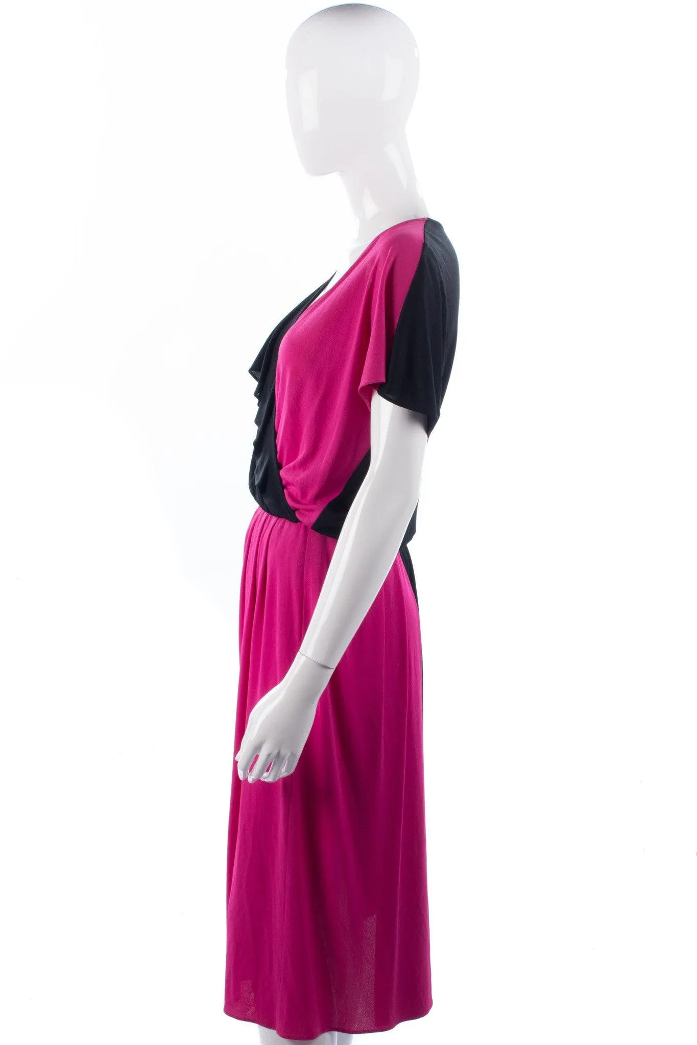 Gibi Roma Vintage Long Dress Pink and Black UK12/14