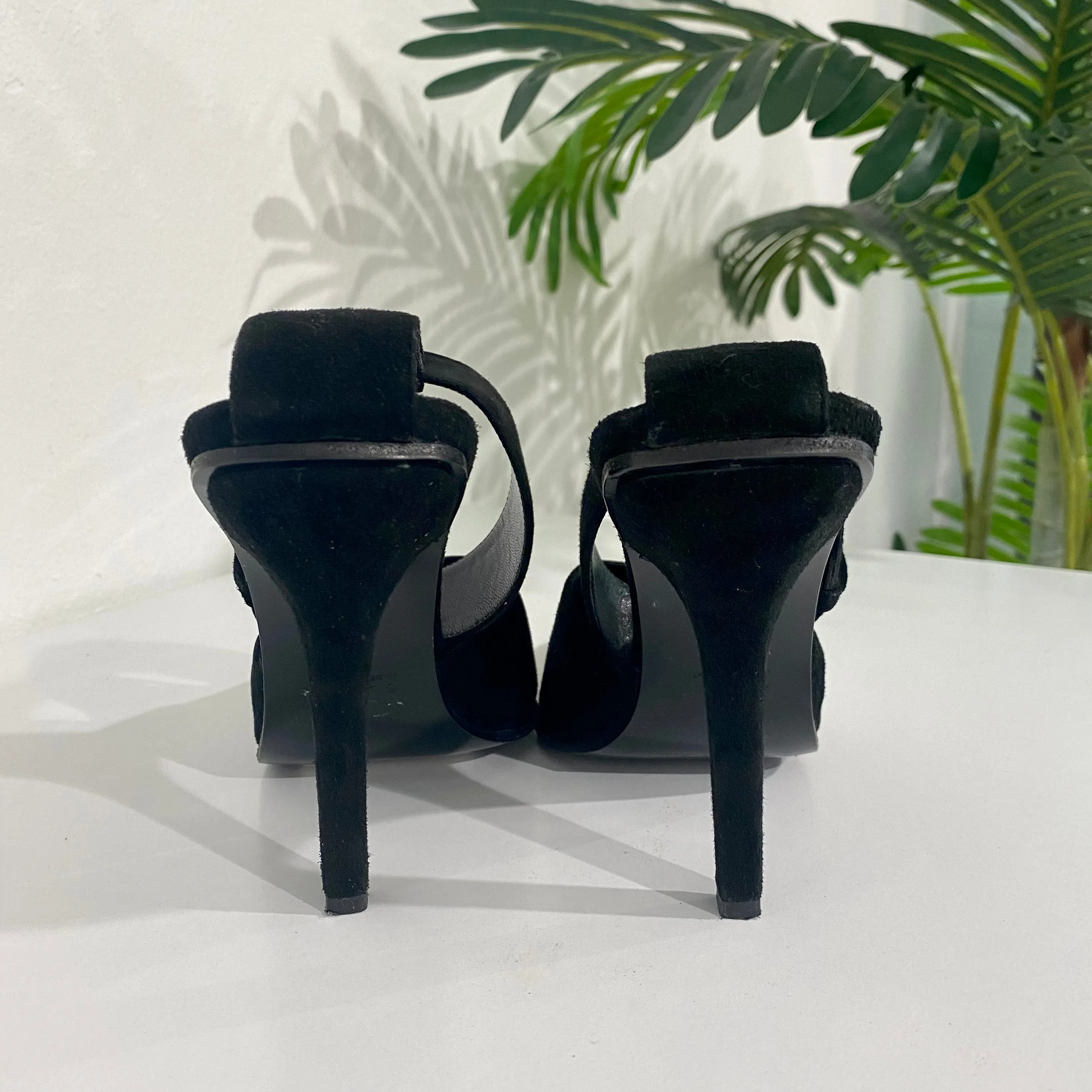 Gucci Black Suede Heels