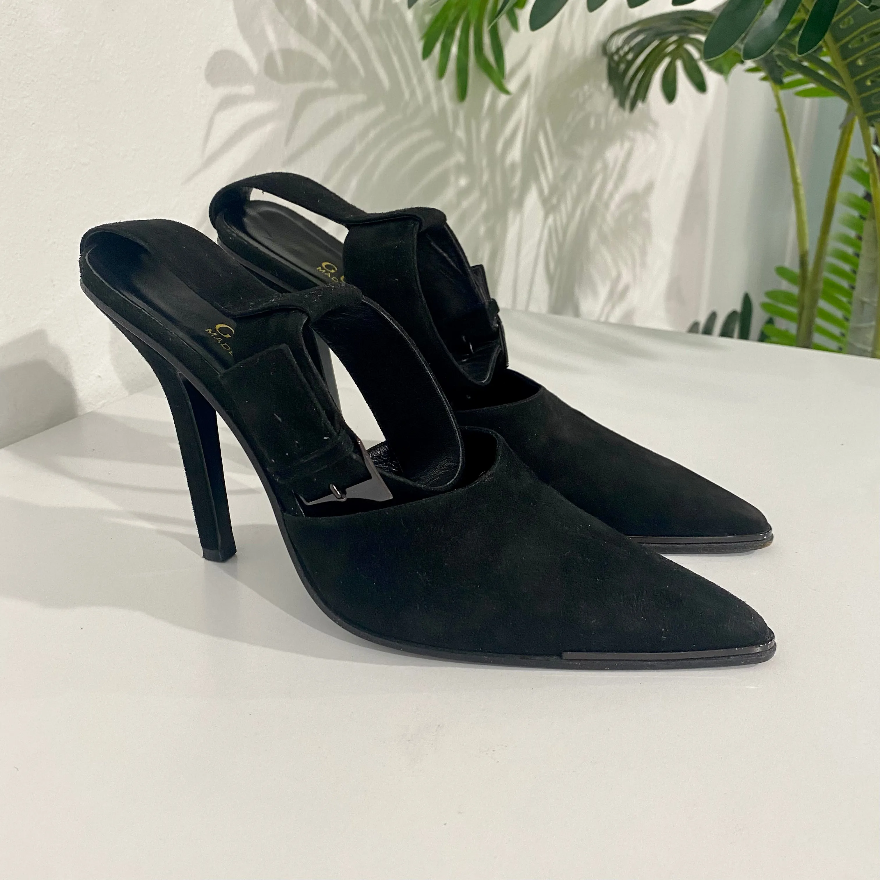 Gucci Black Suede Heels