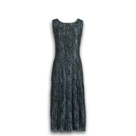 J. Peterman Women's Vintage Lace Pleated Dress - Blue