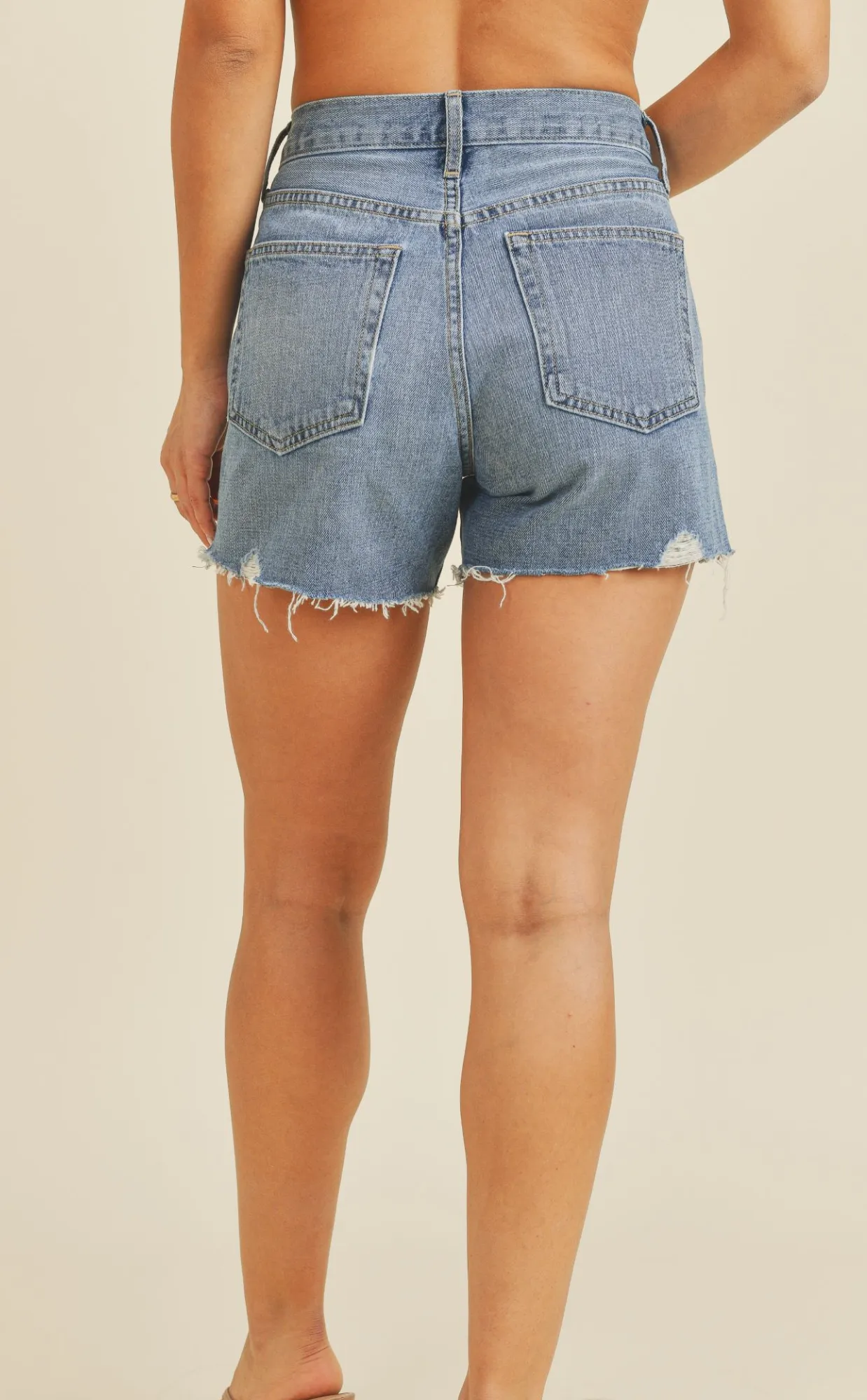 Just Black Denim High Rise Vintage Shorts