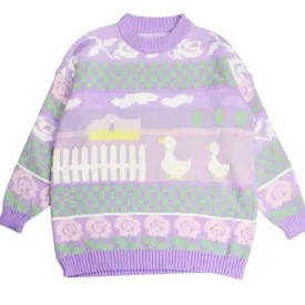 Lavender Farm Pullover