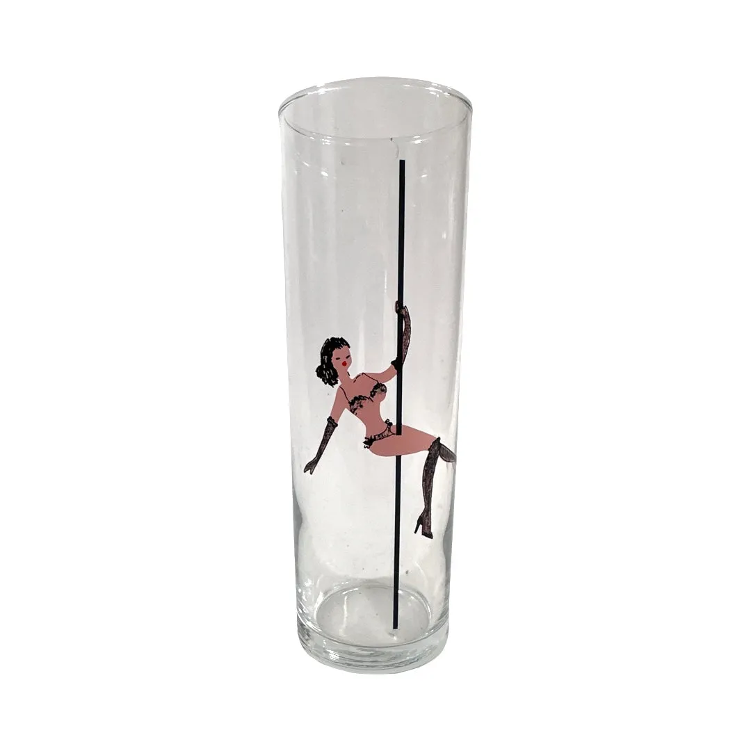 Libbey Glass Mid-Century Tiny Dancer Tall Collins Glass