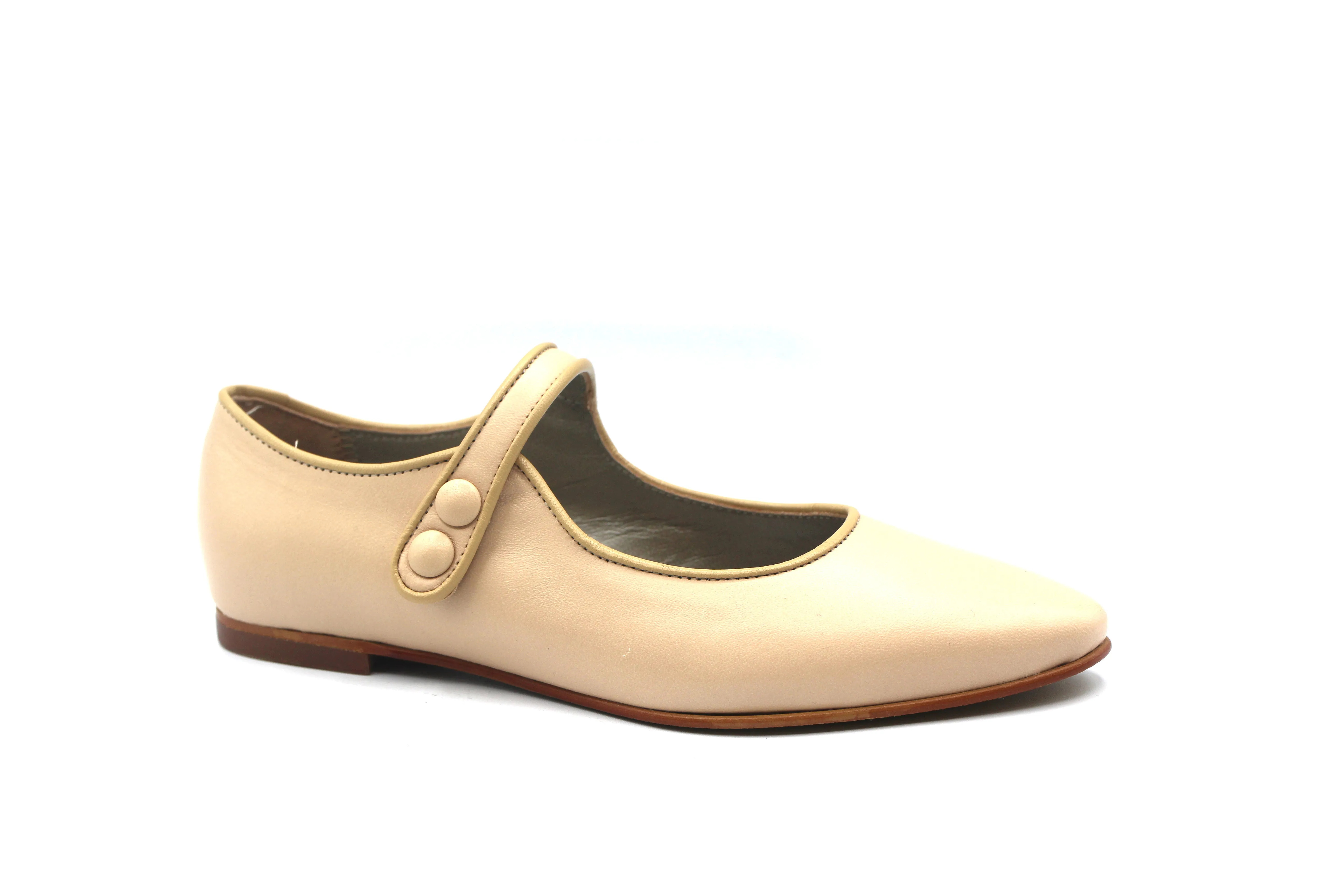 Lmdi Clay Trim Pointed Mary Jane