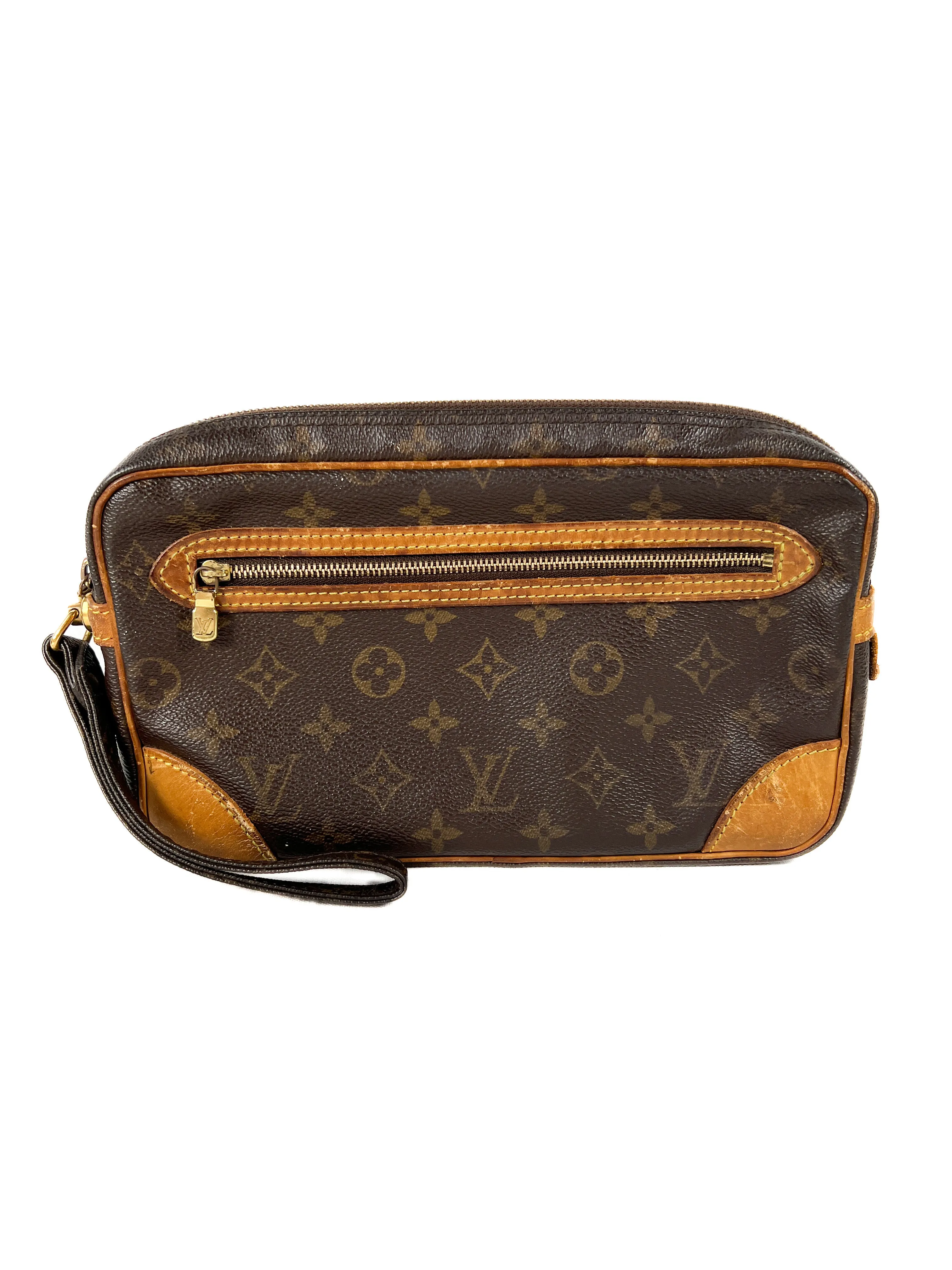 Louis Vuitton monogram Marly Draggone GM clutch/wristlet SL0011