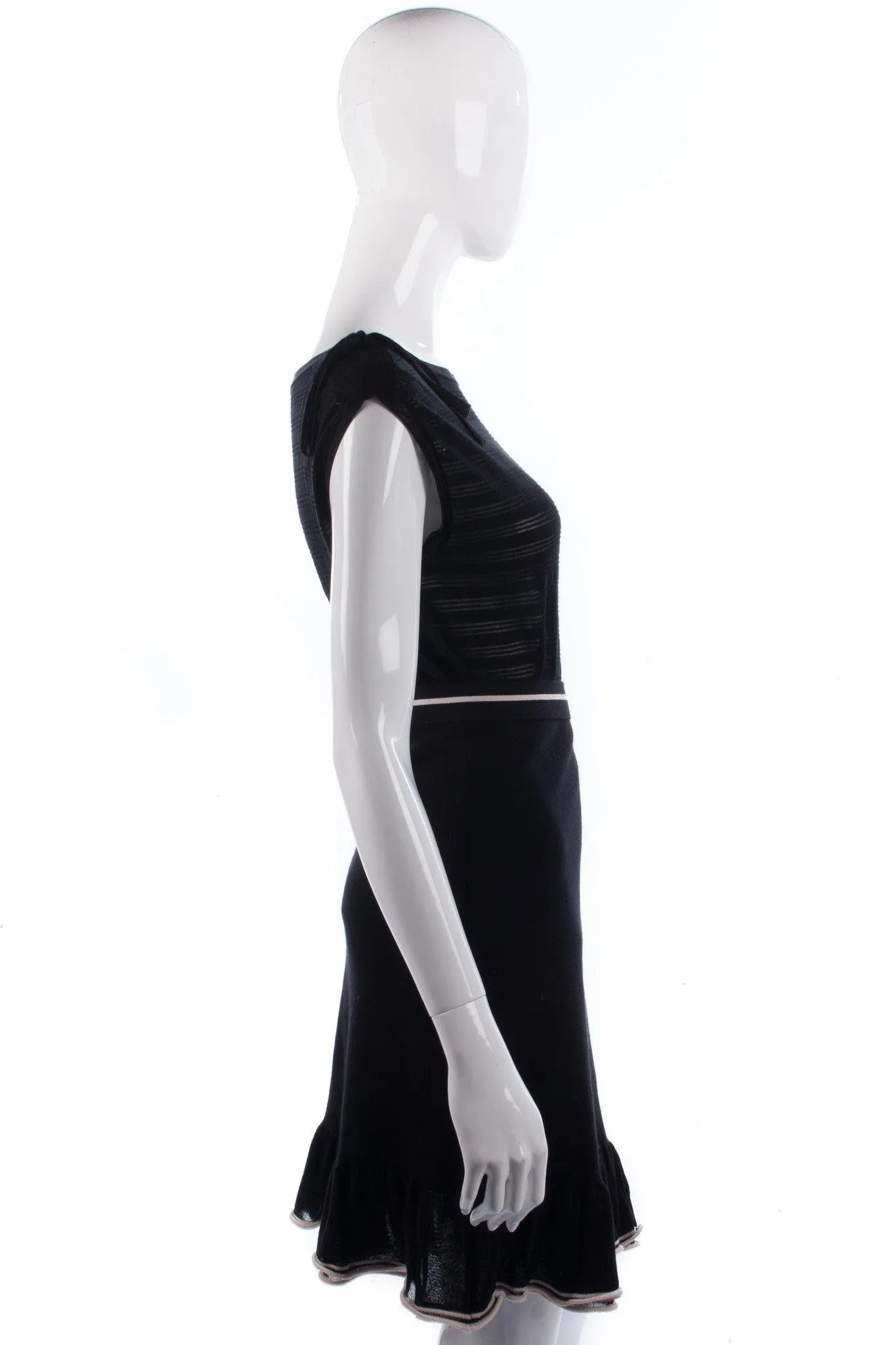 MARCCAIN Black Knit Skirt Size 12, RRP £259 BNWT