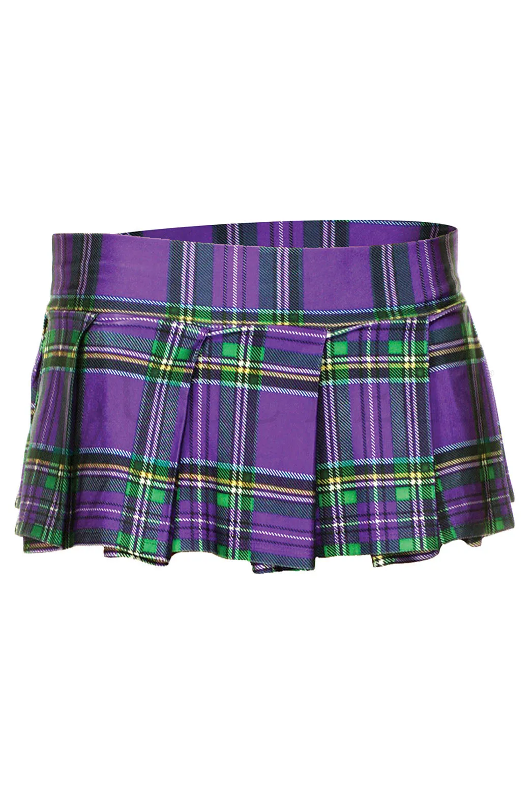 Margot Plaid Pleated Mini Skirt