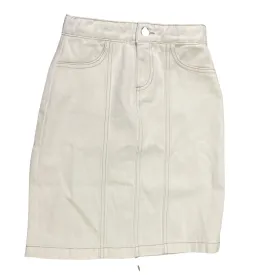 Off White Denim Long Length Skirt