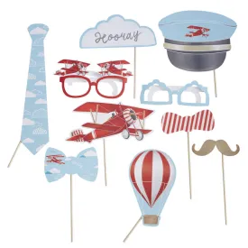 "Flying High" Vintage Aeroplane - Photo Booth Party Props