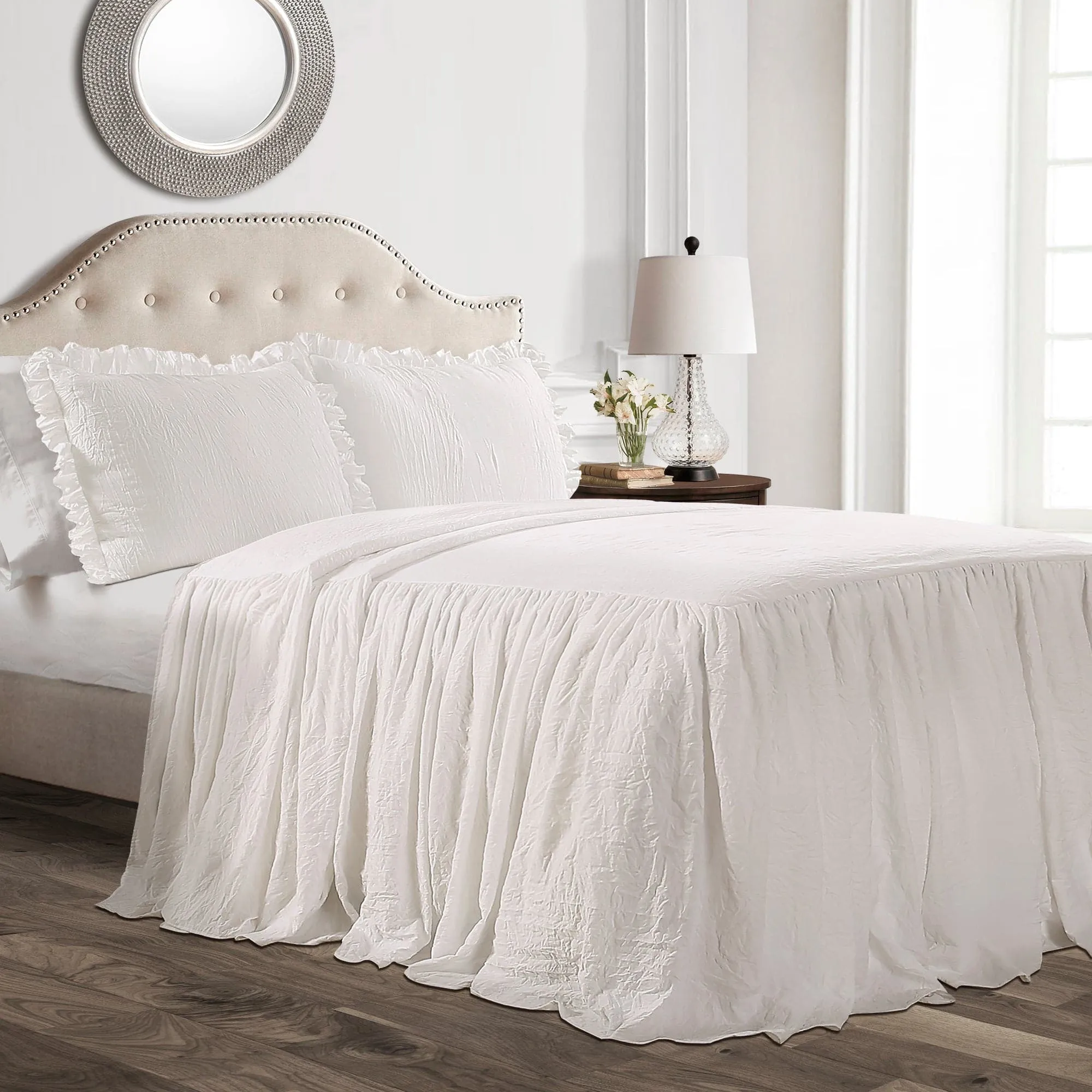 Ruffle Skirt Bedspread Set