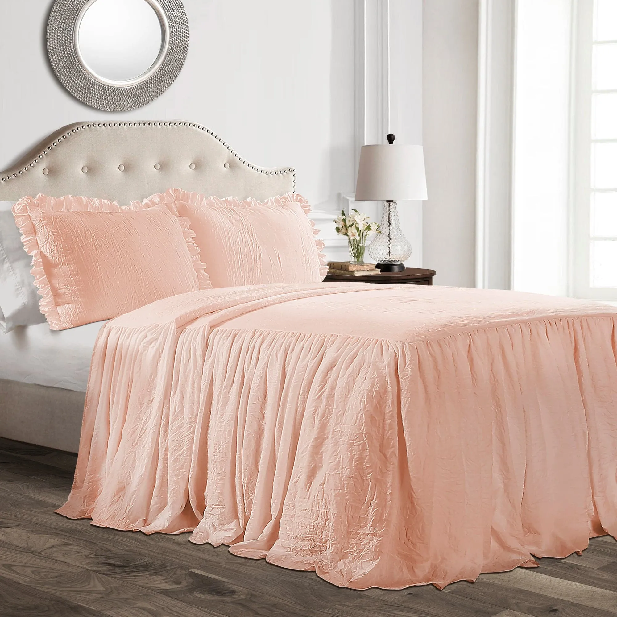 Ruffle Skirt Bedspread Set