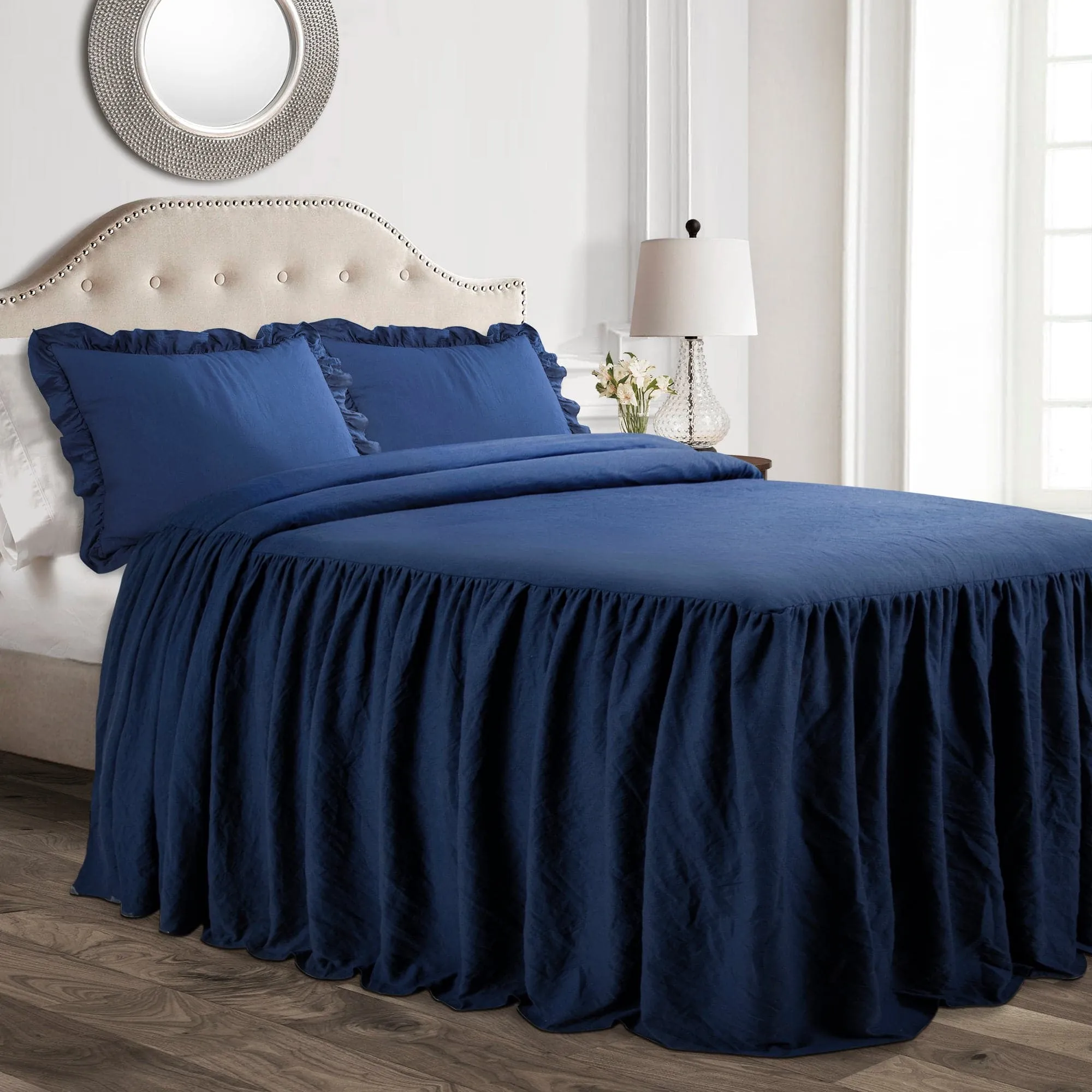 Ruffle Skirt Bedspread Set