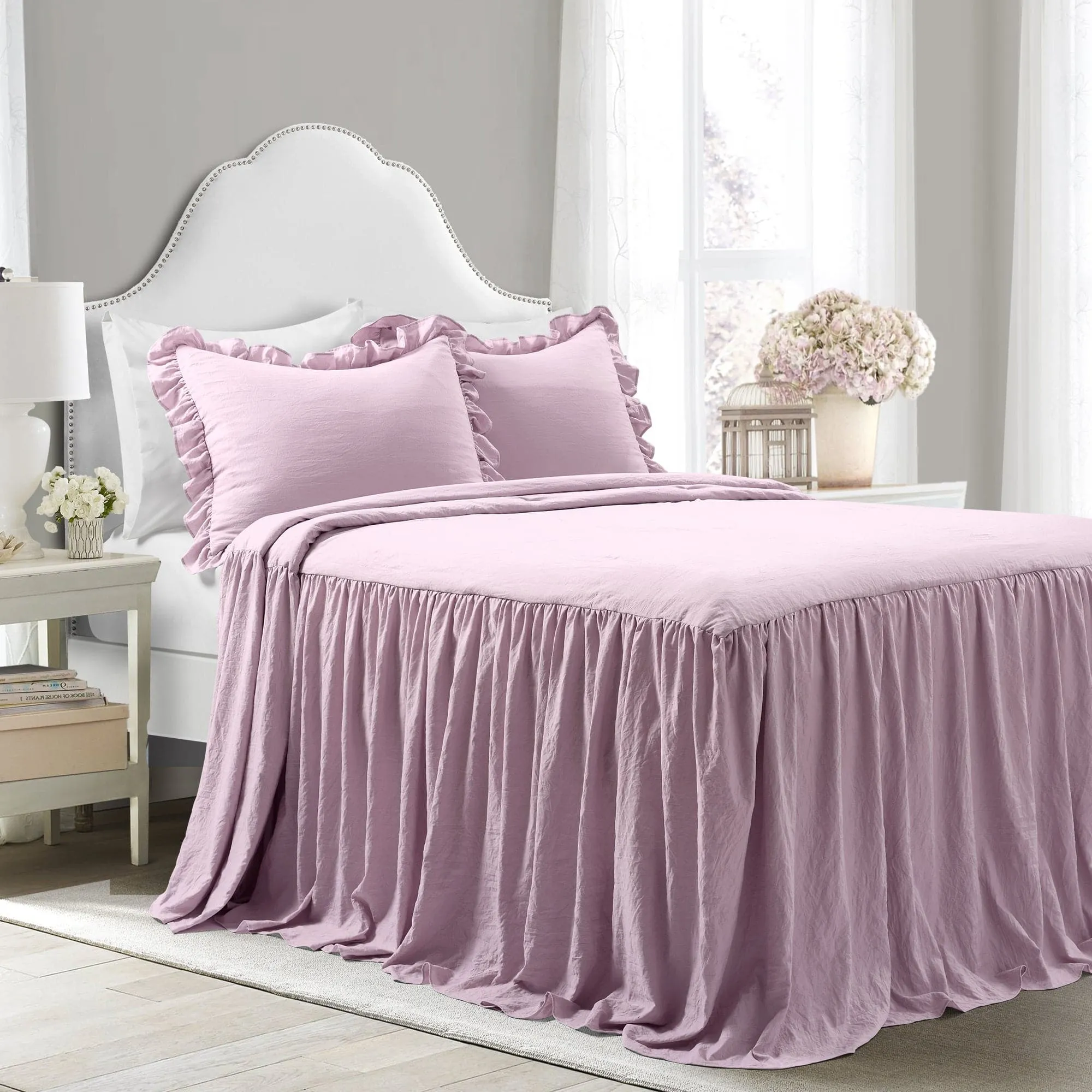 Ruffle Skirt Bedspread Set