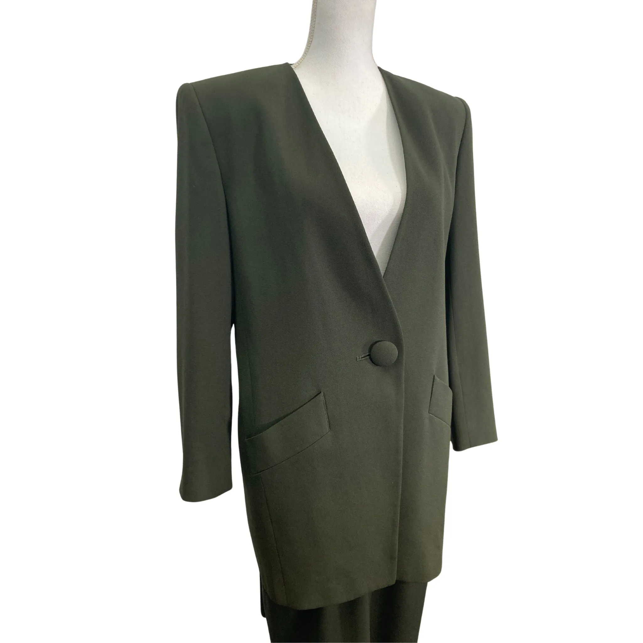 Saville Hunter Green Skirt Suit