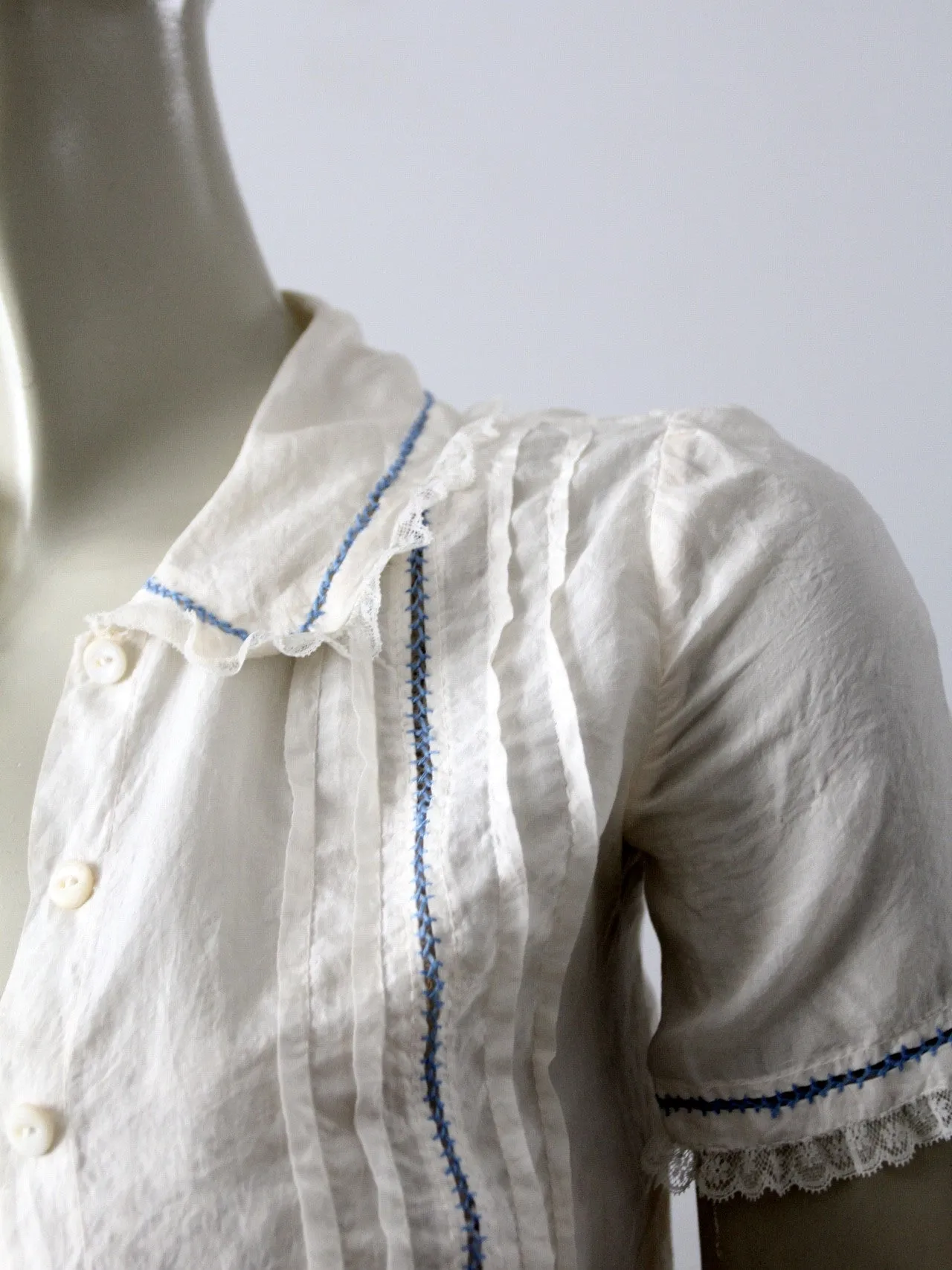 vintage 20s silk blouse