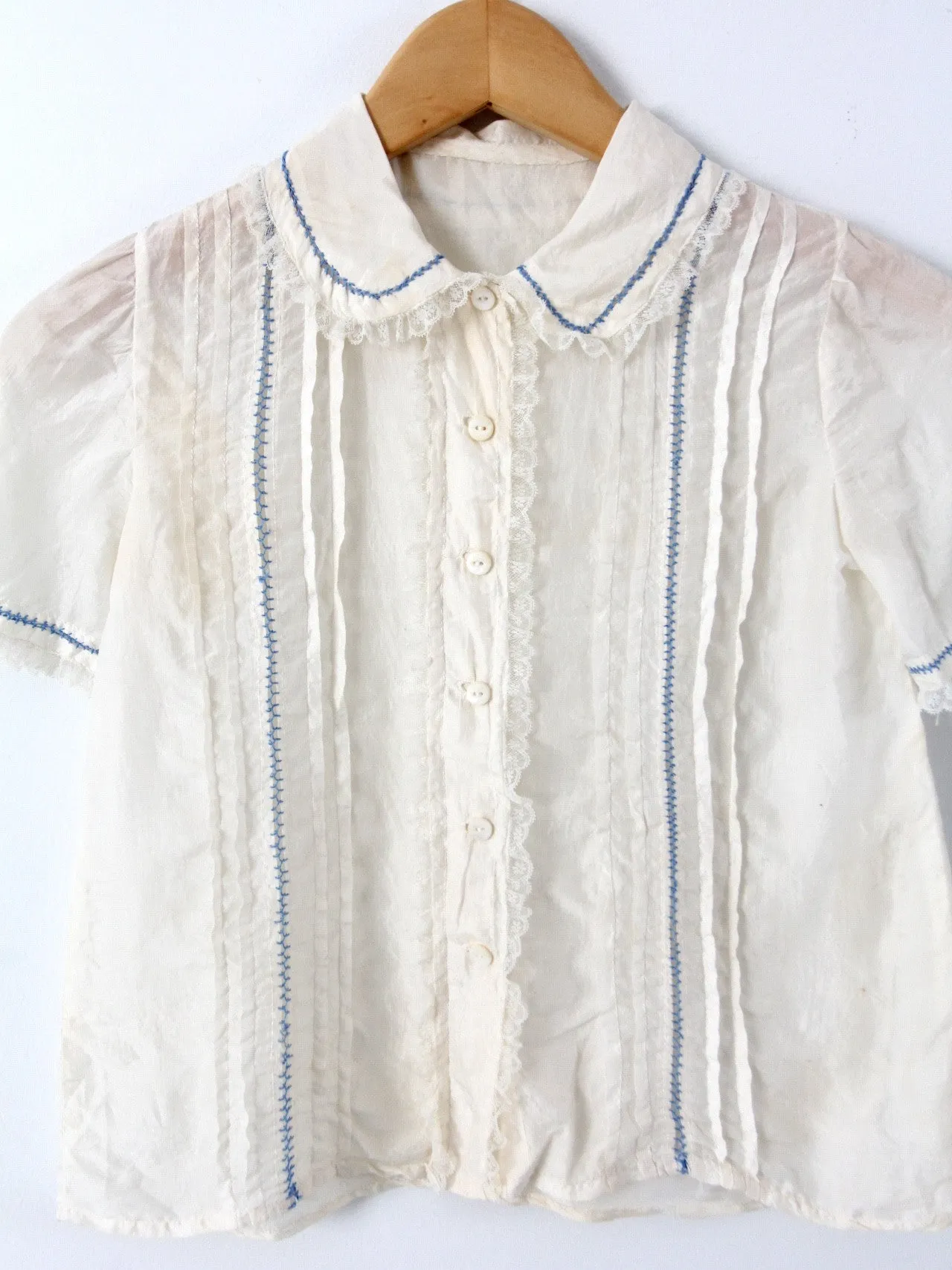 vintage 20s silk blouse