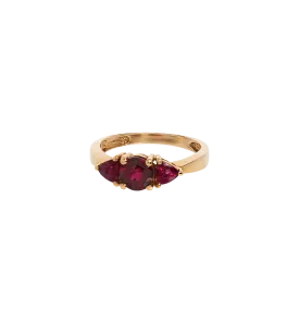 Vintage Red Wine Garnet Ring