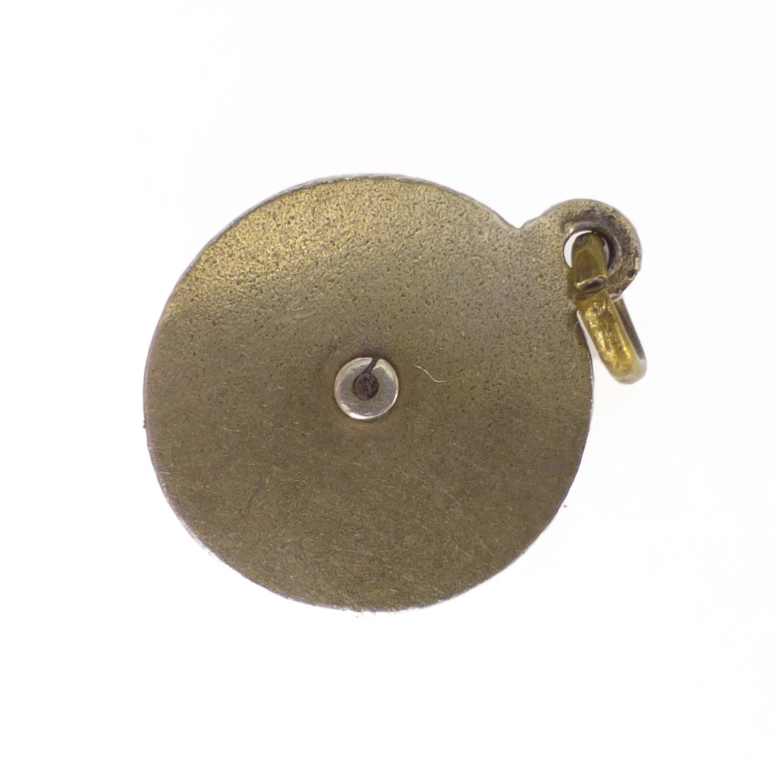 Vintage Silver Gilt Enamel Spinning Roulette Charm