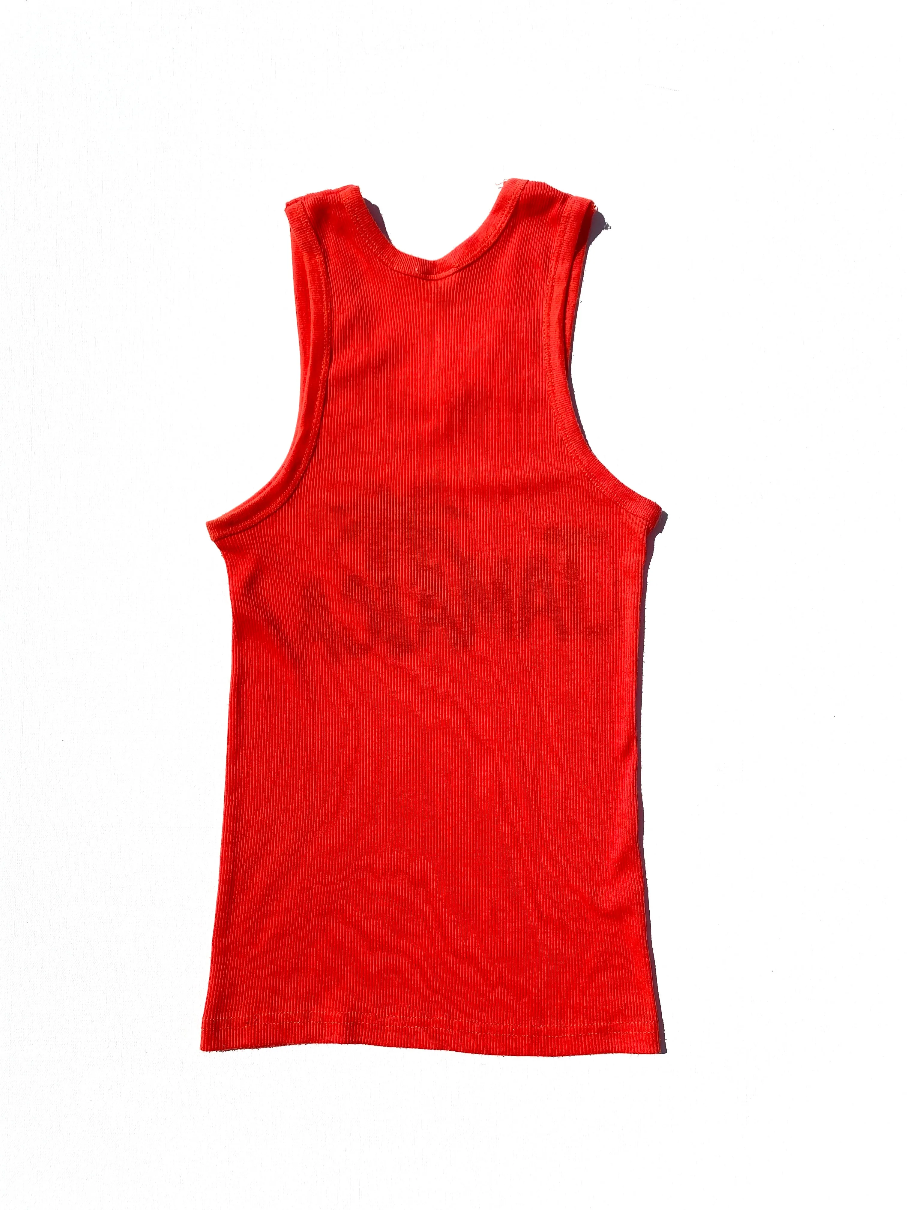 VINTAGE: Tank Top - Jamaican Red